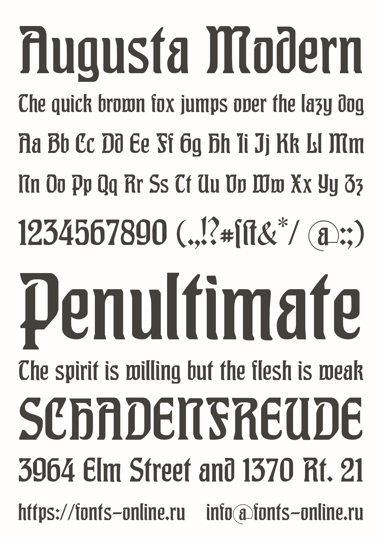 Augusta Modern Free Font Download